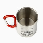 Кружка туристическая с карабином «Счастье в горах», 180 мл - Фото 4