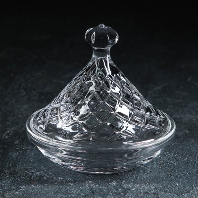 Ёмкость стеклянная для мёда и варенья «Купол», 12,5×12 см