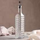 Бутылка стеклянная для соусов и масла с бугельным замком Доляна «Шипы», 500 мл, 5,5×29 см - фото 4276091