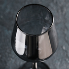 Бокал из стекла для вина «Кьянти», 400 мл, 8,5×22 см, цвет серый - Фото 2