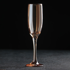 Бокал стеклянный для шампанского «Кьянти», 170 мл, цвет золотой - фото 8836695