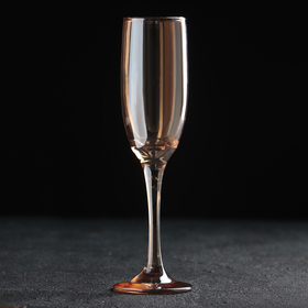 Бокал стеклянный для шампанского «Кьянти», 170 мл, цвет золотой