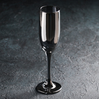 Бокал стеклянный для шампанского «Кьянти», 170 мл, цвет серый - фото 3746515