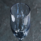 Бокал стеклянный для шампанского «Кьянти», 170 мл, цвет синий - Фото 3