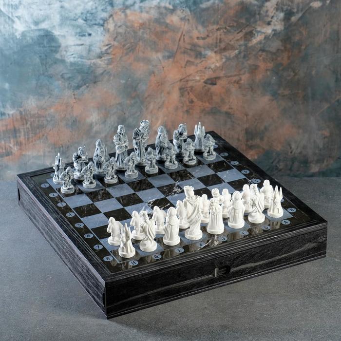 Шахматы "Средневековье" 32 шт, в комплекте фигуры и доска - фото 1905564730