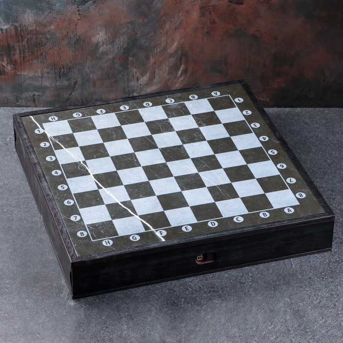 Шахматы "Средневековье" 32 шт, в комплекте фигуры и доска - фото 1905564744