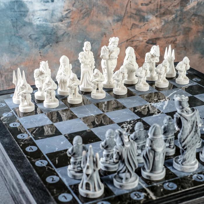 Шахматы "Средневековье" 32 шт, в комплекте фигуры и доска - фото 1905564733