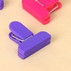 Набор зажимов для пакетов, 4×1.7 см, 4 шт., МИКС - Фото 4