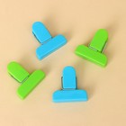 Набор зажимов для пакетов, 4×1.7 см, 4 шт., МИКС - Фото 6