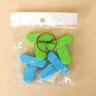 Набор зажимов для пакетов, 4×1.7 см, 4 шт., МИКС - Фото 7