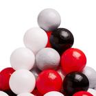 Набор шаров 150 шт, цвета: красный, серый, белый, чёрный - Фото 1