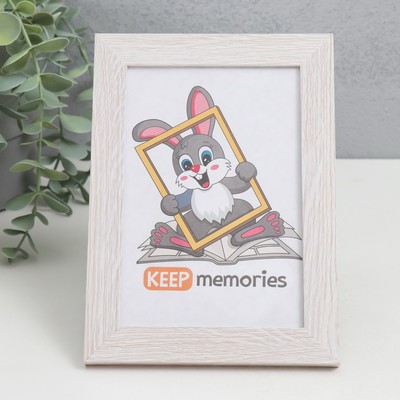 Фоторамка для фото 10×15 см Keep memories, Charleston, МДФ, молочный дуб, (пластиковый экран)