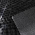 Коврик придверный резиновый «Паркет», 39×60 см, цвет чёрный - Фото 3