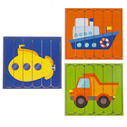 Головоломка «Собери 6 картинок. Транспорт», двусторонние палочки - Фото 4