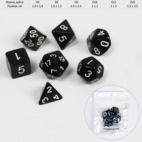 Кости игральные, дайсы "Время игры" для D&D (Dungeons and Dragons, ДнД), серия: D&D, 7 шт 4352146