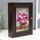 Ключница  "Букет сирени" венге 19х24 см - фото 20947724