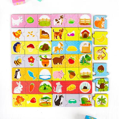 Пазл-набор «Кто где живет» (тройной в дер.коробке)