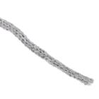 Шнур для рукоделия хлопковый  100% хлопок 4 мм, 50м/140гр (св. серый) - Фото 4