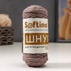 Шнур для рукоделия хлопковый  100% хлопок 4 мм, 50м/140гр (серо-коричнев.) МИКС - Фото 5