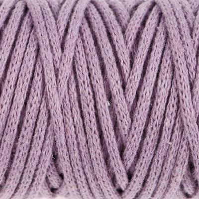 Шнур для рукоделия хлопковый 100% хлопок 4 мм, 50м/140гр (сиреневый)