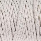 Шнур для рукоделия хлопковый  100% хлопок 4 мм, 50м/140гр (кремовый) - Фото 1