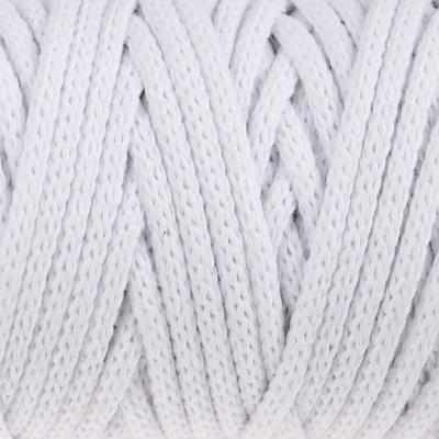 Шнур для рукоделия хлопковый 100% хлопок 4 мм, 50м/140гр (белый)