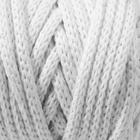 Шнур для рукоделия хлопковый  100% хлопок 4 мм, 50м/140гр (белый) - Фото 7