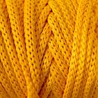 Шнур для рукоделия полиэфирный  4 мм, 50м/110гр (жёлтый) - Фото 7
