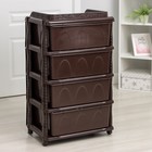 Комод широкий «Лаура», 4-х секционный, коричневый - Фото 5