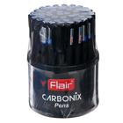 Ручка шариковая Flair Carbonix, узел-игла 0.7 , синяя, длинная линия письма 2XL , карбоновый корпус, (в дисплее) - Фото 5