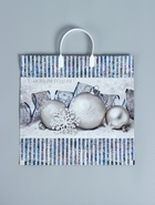 Пакет новогодний «Лёд», полиэтиленовый с пластиковой ручкой, 38×35 см - Фото 3