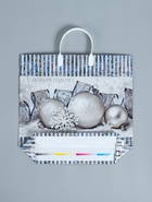 Пакет новогодний «Лёд», полиэтиленовый с пластиковой ручкой, 38×35 см - Фото 4