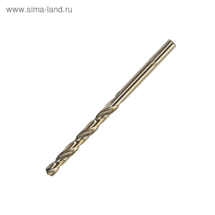 Сверло по металлу ТУНДРА, HSS-Co (5% кобальта), цилиндрический хвостовик, 5.5 мм - Фото 1