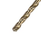 Сверло по металлу ТУНДРА, HSS-Co (5% кобальта), цилиндрический хвостовик, 7.5×110 мм - Фото 2
