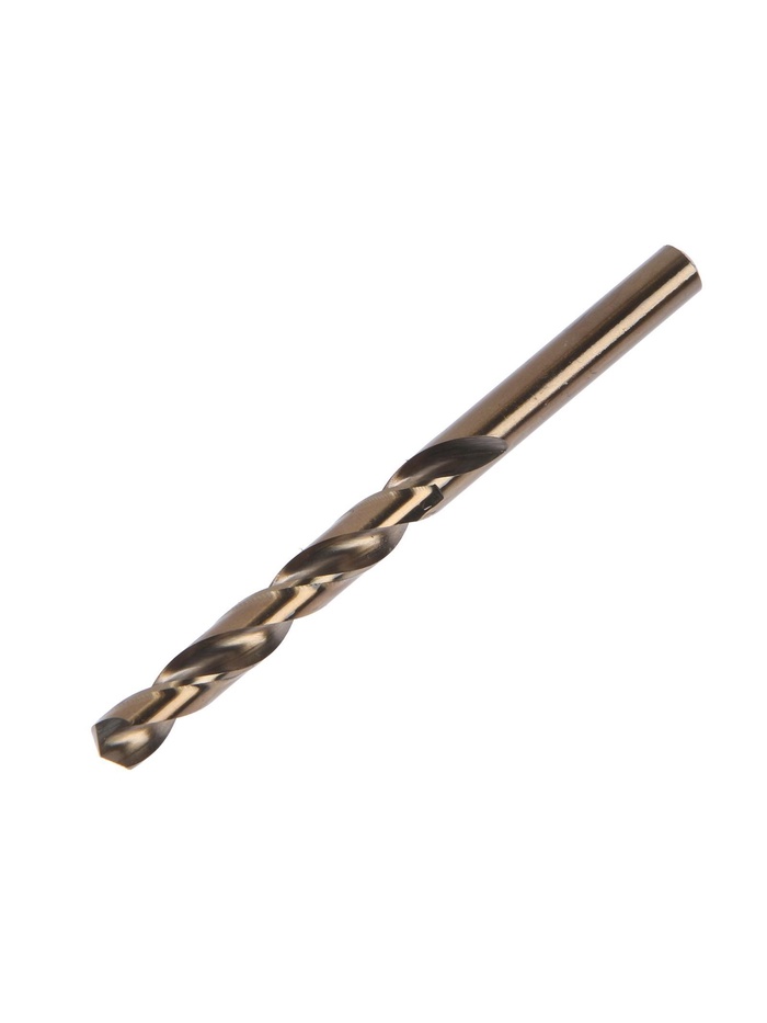 Сверло по металлу ТУНДРА, HSS-Co (5% кобальта), цилиндрический хвостовик, 10×135 мм - Фото 1