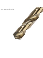 Сверло по металлу ТУНДРА, HSS-Co (5% кобальта), цилиндрический хвостовик, 12 мм - Фото 3