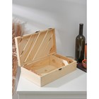 Ящик для хранения вина Доляна «Мускаде», 35×20 см, на 2 бутылки - Фото 4