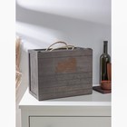 Ящик для хранения вина Доляна «Карибы», 34,5×27×18,3 см, на 6 бутылок - фото 9673398