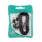 Кабель Luazon, microUSB - USB, 1 А, 1 м, плоский, чёрный - Фото 4