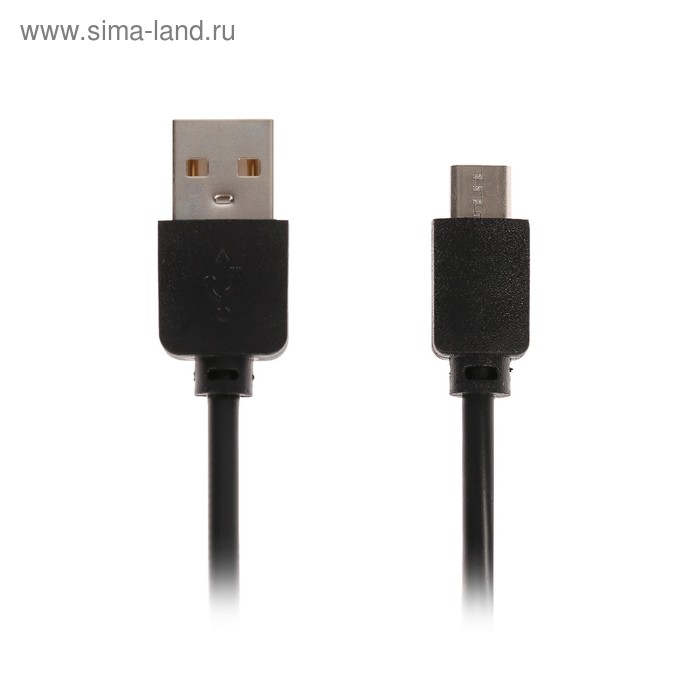 

Кабель LuazON, micro USB - USB, 2 А, 1 м, чёрный