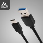 Кабель Luazon, Type-C - USB, 1 А, 1 м, чёрный - фото 26337964