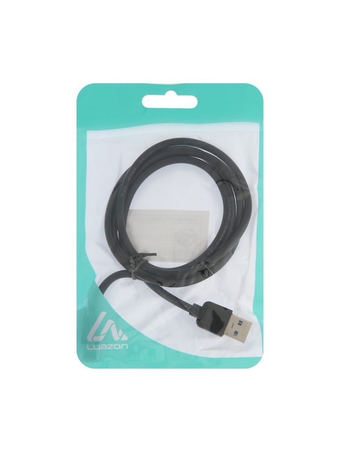 Кабель Luazon, Type-C - USB, 1 А, 1 м, чёрный - фото 51895109