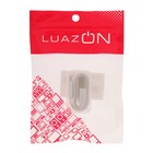 Кабель LuazON, Lightning - USB, 1 А, 20 см, белый - Фото 3