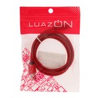 Кабель LuazON, Lightning - USB, 1 А, 1 м, оплётка нейлон, красный - Фото 3