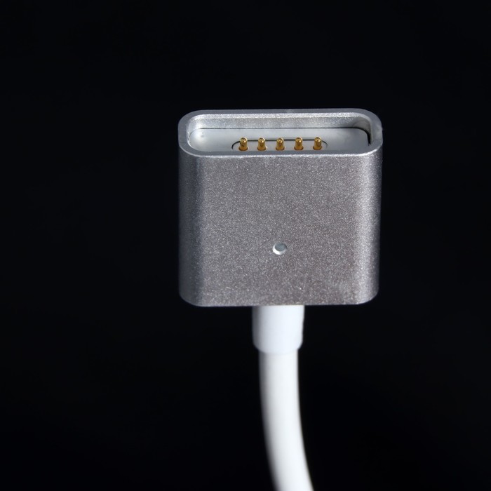 Кабель LuazON, microUSB - USB, 1 А, 1 м, магнитный разъем, белый - фото 1898216775