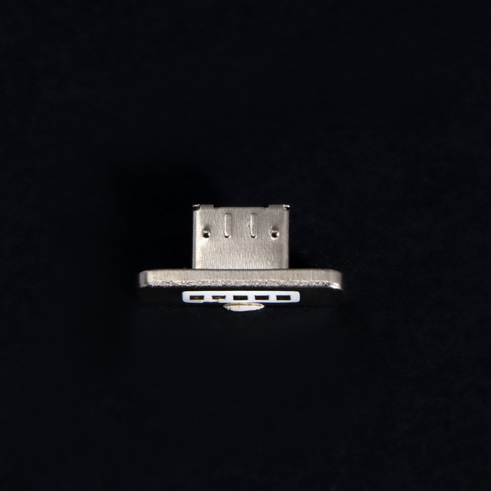 Кабель LuazON, microUSB - USB, 1 А, 1 м, магнитный разъем, белый - фото 1898216776