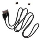 Кабель Luazon LN-6, microUSB/Type-C/Lightning - USB, 1 А, 1 м, магнитный разъем, 4283684 - фото 1033395