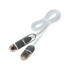 Кабель 2 в 1 Luazon, microUSB/Lightning - USB, 1 А, 0.9 м, плоский, МИКС - Фото 6