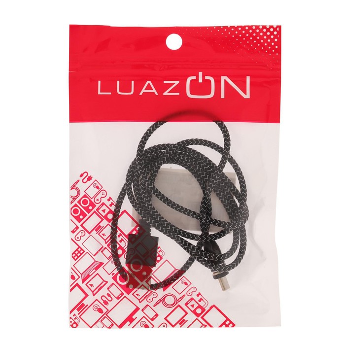 Кабель LuazON, Type-C - USB, 1 А, 1 м, магнитный разъем, только для зарядки, МИКС - фото 1898216787