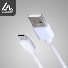 Кабель Luazon, microUSB - USB, 1 А, 2 м, белый - Фото 1